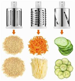 img 4 attached to 🥕 Versatile Manual Vegetable Cutter / Mechanical Grater for Fruits and Vegetables / 3-in-1 Manual Chopper / Essential Kitchen Utensils and Supplies