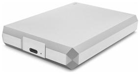 img 3 attached to 💽 Portable 5TB External HDD Lacie Mobile Drive STHG with USB 3.0 and Thunderbolt 3 Connectivity in Moon Silver
