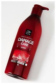 img 1 attached to Mise en Scene Conditioner Damage Care Rinse Sleek & Smooth for damaged hair, 680 ml