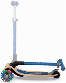 img 3 attached to Children's 3-wheel scooter GLOBBER Primo Foldable Wood Lights, blue