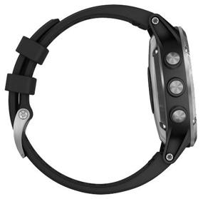 img 4 attached to Enhanced Connectivity: Garmin Fenix 5 Plus Wi-Fi NFC Smart Watch in Sleek Silver/Black Design