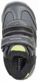 img 2 attached to Low shoes GEOX, size 24, dark grey/lime