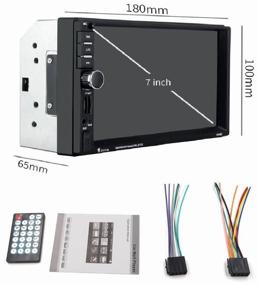 img 1 attached to 2 din, 2 dyn, touch display, USB port on front panel, AUX on front panel, bluetooth, 7 inch
