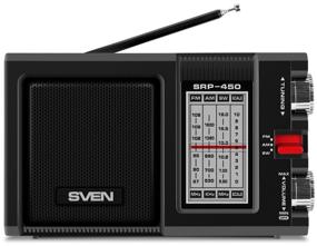 img 4 attached to 📻 SVEN SRP-450 Black Radio Receiver: Immersive Audio Experience