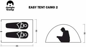 img 1 attached to Double trekking tent Jungle Camp Easy Tent Camo 2, camouflage