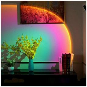 img 3 attached to Atmospheric LED Table Lamp Sunset Projector 4 Colors for Photo and Light Therapy with remote control