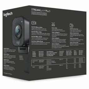 img 1 attached to Logitech StreamCam Graphite webcam (960-001281) for streaming, black, 2Mp, FullHD (up to 1080p@60fps in MJPEG), auto focus, viewing angle 78