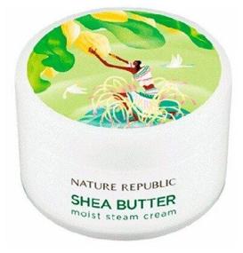 img 1 attached to NATURE REPUBLIC Shea Butter Moist Steam Cream Moisturizing Steam Cream for Face, 100 ml, 175 g