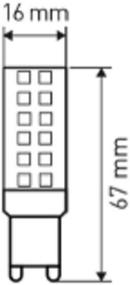 img 1 attached to Lamp LED ERA Standart B0033186, G9, JCD, 9 W, 4000 K