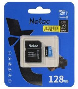 img 4 attached to Netac MicroSD 128GB U1C10 80Mb/s adp memory card