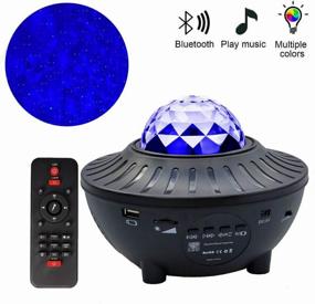img 3 attached to Night light Cubris starry sky projector with remote control / night light for children / lamp with USB and Bluetooth Bluetooth speaker and MP3 player
