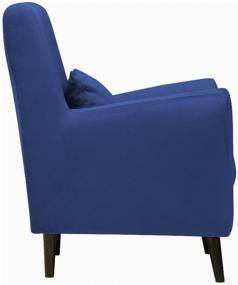 img 3 attached to Armchair Liberty soft for rest material: velor Zara blue49