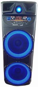 img 3 attached to Column acoustic portable combo amplifier (Karaoke) CLM RX1003 / LED backlight / remote control / microphone / bluetooth / AUX / Usb / FM / Audio input / 500W