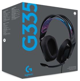 img 1 attached to 🎧 Logitech G G335 Gaming Headset - Black