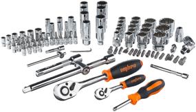 img 3 attached to Tool kit for car with 12 gr. sockets 1/2"DR and 1/4"DR, 94 pieces Ombra OMT94S12
