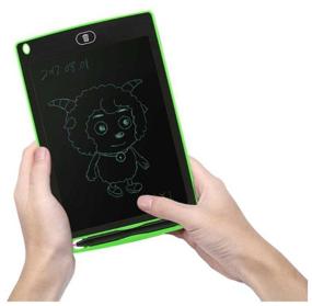img 2 attached to Children's Graphic Drawing Tablet LCD Writing Tablet 12 inch black with stylus