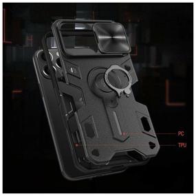 img 4 attached to Nillkin CamShield Armor Case for iPhone 13 Pro Black