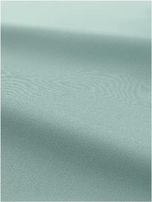 img 1 attached to 🔳 ARUA Fitted Sheet 140x200 Grey/Green - Premium Percale Quality