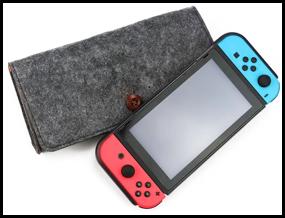 img 2 attached to Чехол кейс-сумка для Nintendo Switch, цвет тёмно-серый