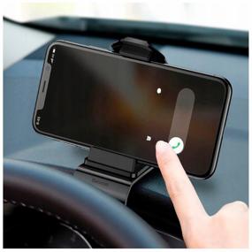 img 4 attached to 📱 Baseus Mouth Car Mount Black Holder: A Secure Solution for Safe Phone Navigation