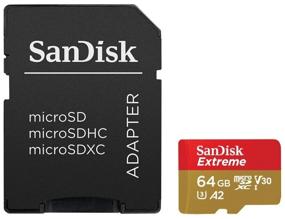 img 2 attached to Карта памяти SanDisk microSDXC 64 ГБ Class 10, V30, A2, UHS Class 3, R/W 160/60 МБ/с, адаптер на SD