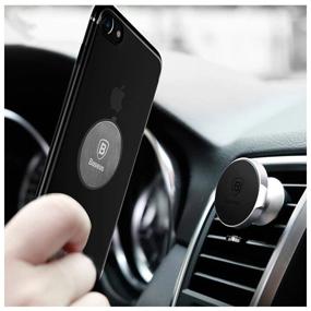 img 1 attached to Magnetic Holder Baseus Magnet Series Car Mount Black