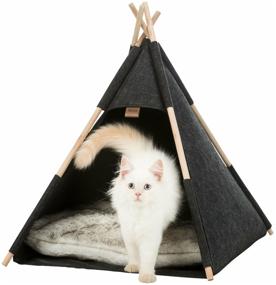 img 3 attached to Bed-cave Tipi, Trixie (goods for animals, 55 x 65 x 55 cm, anthracite, 36275)