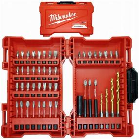 img 2 attached to Milwaukee 4932430906 bit and drill set, 48 pcs, red