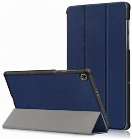 img 2 attached to 💙 Exquisite Blue Luxury Tablet Case for Lenovo Tab M10 FHD Plus TB-X606X and TB-X606F