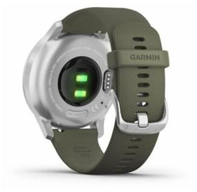 img 2 attached to ⌚️ Stylish & Functional Garmin Vivomove Style Smart Watch: Silver/Grass, Silicone Strap