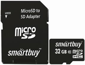 img 4 attached to SmartBuy microSDHC 32 GB Class 10 Memory Card, R/W 25/30 MB/s, SD Adapter, Black