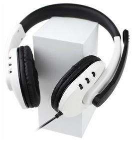 img 1 attached to Wired headset headphones for PS , XBOX, Nintendo, PC. 3.5jack Dobe TY-0820 White