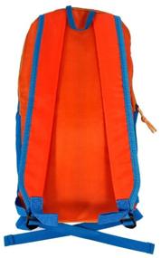 img 3 attached to Durable, waterproof sports backpack, unisex, nylon fabric, 40x21x13 cm, orange-blue