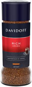 img 4 attached to Instant coffee Davidoff Rich Aroma, glass jar, 100 g