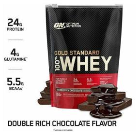 img 1 attached to Protein Optimum Nutrition 100% Whey Gold Standard, 454g, double chocolate