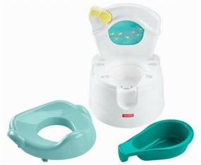 img 1 attached to Fisher-Price See me Flush Potty, white/blue