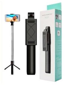 img 1 attached to Selfie monopod with Bluetooth remote control, retractable tripod, selfie stick for smartphone.