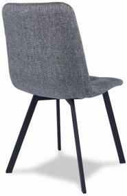 img 2 attached to Set of chairs Divan24 Tron light 2, metal/textile, 4 pcs., color: dark gray