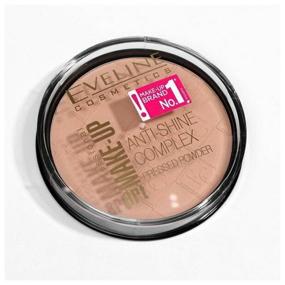 img 2 attached to Eveline Cosmetics Art Make-Up Professional Anti-Shine Complex Pressed Powder 35 Golden Beige