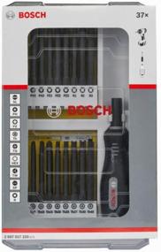 img 3 attached to Screwdriver with interchangeable bits BOSCH 2.607.017.320, 37 pcs., black/grey