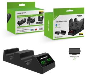 img 2 attached to Charging station Xbox One Dobe Charging Dock 2 pcs battery 800 mAh