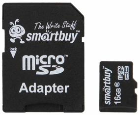 img 2 attached to Карта памяти SmartBuy microSDHC 16 ГБ Class 10, R/W 30/15 МБ/с, адаптер на SD