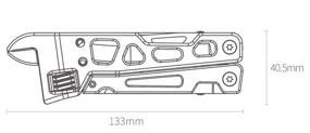 img 4 attached to NexTool Multi-function Wrench Knife Black (NE20145)