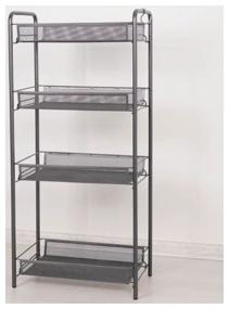 img 2 attached to Bookcase "Ladya 24", storage rack, 4 shelves, 44x25x96, graphite color