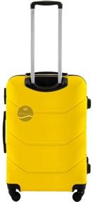 img 2 attached to Plastic suitcase Freedom on 4 wheels, Luggage, Medium M, 66L, Durable and lightweight ABS plastic
