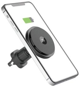 img 2 attached to Magnetic holder with wireless charging Bixton MagHolder black