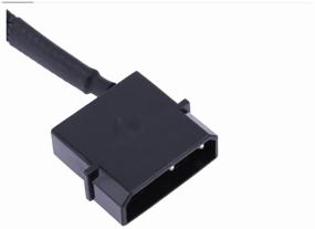 img 1 attached to Адаптер хаб разветвитель вентиляторов 27 см, MOLEX на 2 разъема 3/4 pin, для компьютера, в оплетке