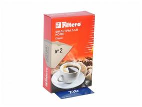 img 2 attached to Disposable filters for drip coffee maker Filtero Classic Size 2, brown