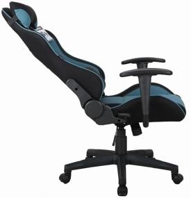 img 2 attached to Gaming chair Brabix GT Racer GM-100, upholstery: textile, color: black/blue