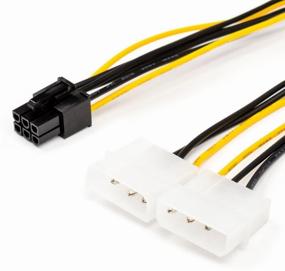 img 1 attached to Cable Atcom PCI-E 6-pin - 2 x 2-pin molex (AT6185), 0.15 m, 1 pc., black/yellow